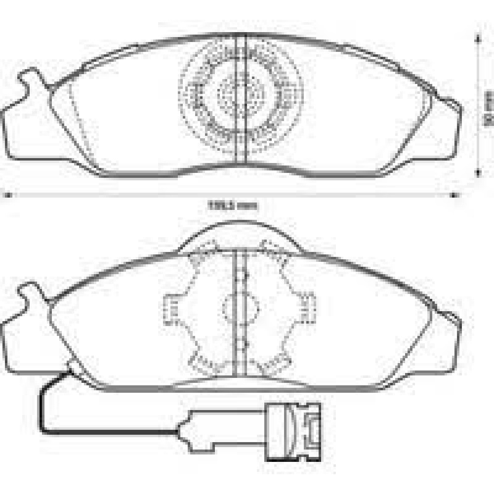 MGA-55448-ON FREN BALATA (SSANGYONG:KORANDO 99>06/MUSSO 97>06) (4813005100)