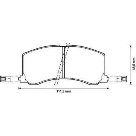 MGA-55428-ON FREN BALATA (SUZUKI:BALENO 96>00) (55800-62G60)