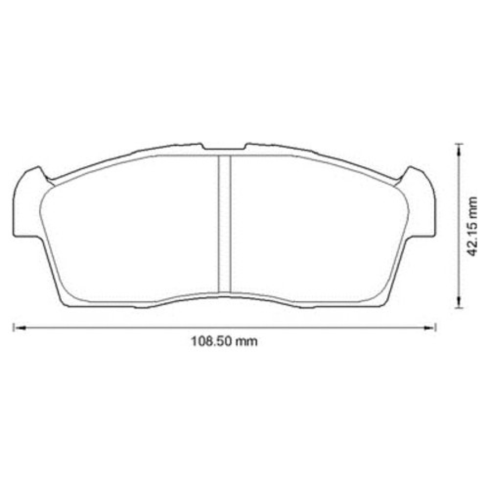 MGA-55427-ON FREN BALATA (SUZUKI:ALTO 02>08) (55810-76G10)