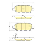 MGA-55416 ARKA FRENBALATA(NISSAN:QASHQAI 07>11/XTRAIL00>/JUKE10 INFINITI EX35 08> G37 10>FX35 03>08/RENAULT:KOLEOS  2.0DCI 2008) (04460-8H385)